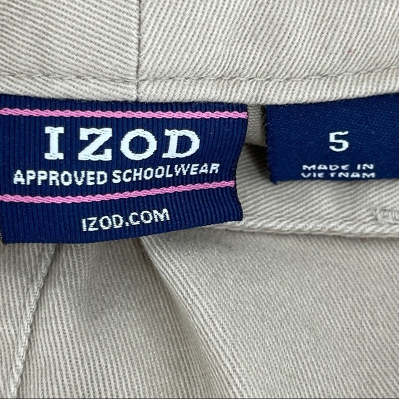 IZOD Kids Khaki School Wear Uniform Skirt Sz 5 - Picture 5 of 5